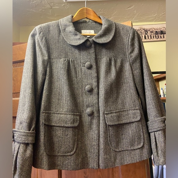 Incredibly made 100 percent high quality merino wool grey jacket size 36 - Picture 5 of 5